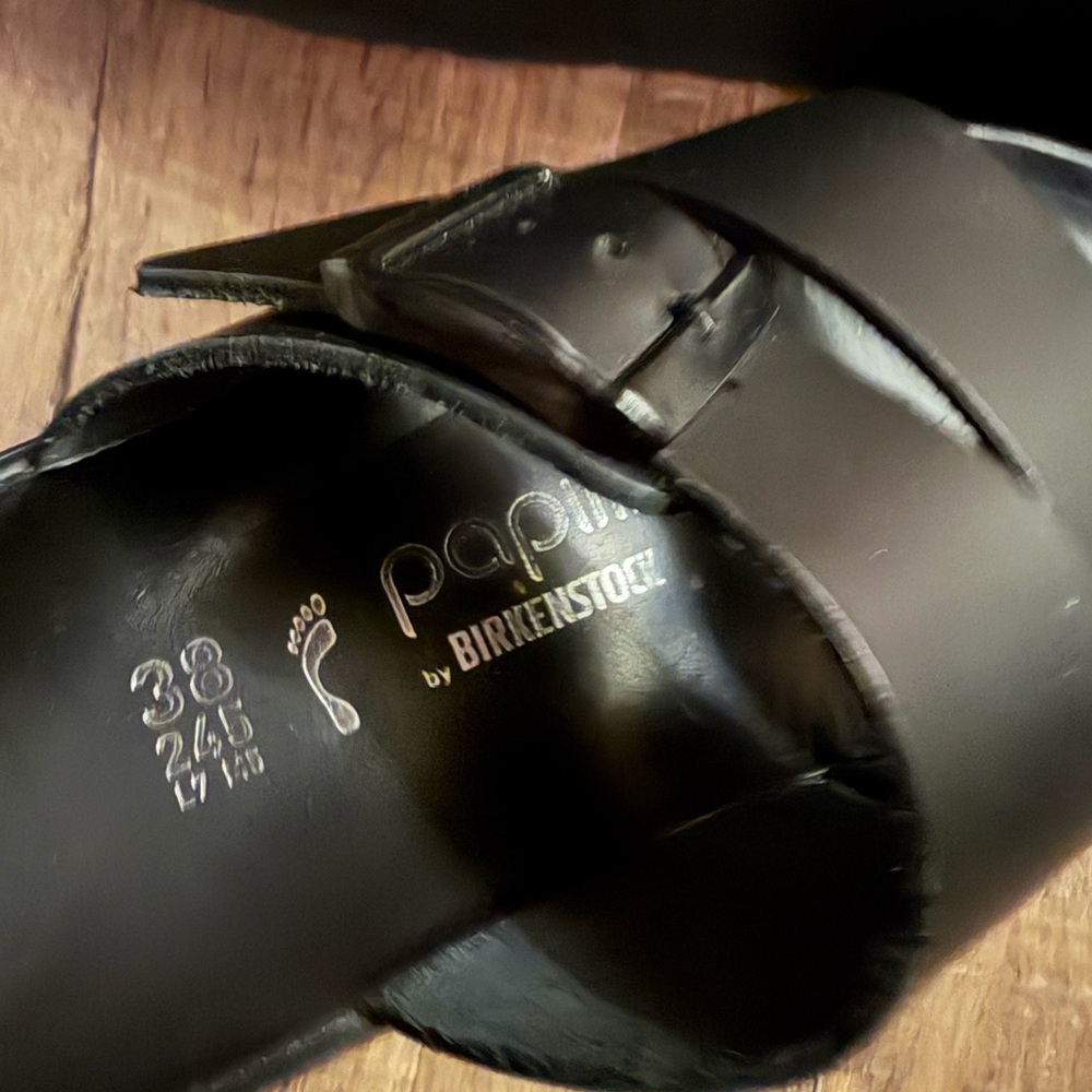 Papilllio by Birkenstock Black Slide Sandals size 38 - Picture 2 of 3